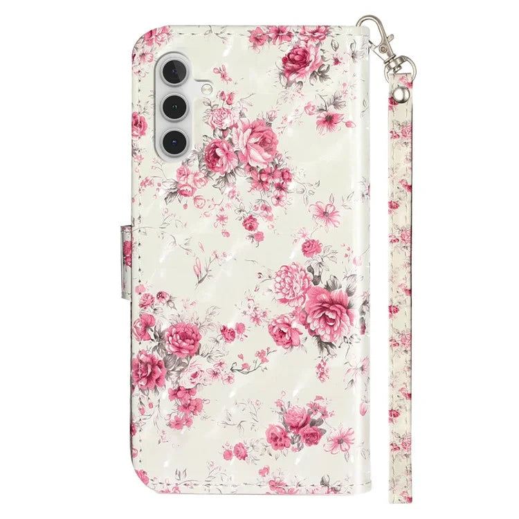 For Samsung Galaxy A05s 4G Leather Case 3D Pattern Printing Wallet Phone Cover