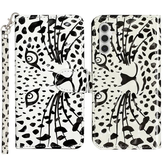 For Samsung Galaxy A05s 4G Leather Case 3D Pattern Printing Wallet Phone Cover Head