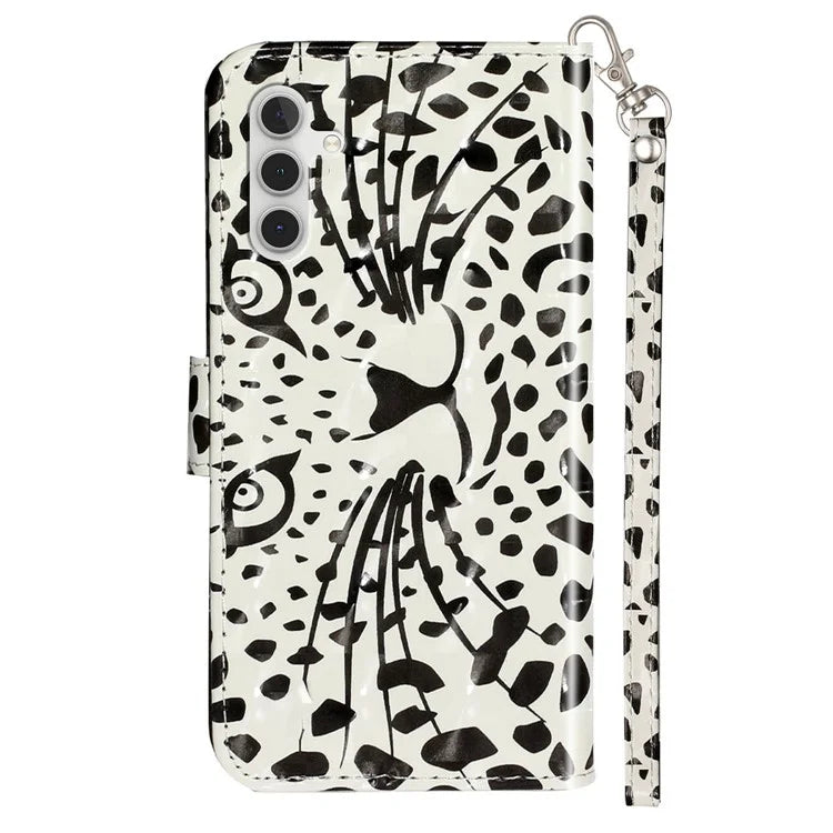For Samsung Galaxy A05s 4G Leather Case 3D Pattern Printing Wallet Phone Cover Head