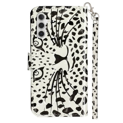 For Samsung Galaxy A05s 4G Leather Case 3D Pattern Printing Wallet Phone Cover Head
