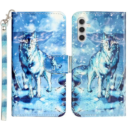 For Samsung Galaxy A05s 4G Leather Case 3D Pattern Printing Wallet Phone Cover