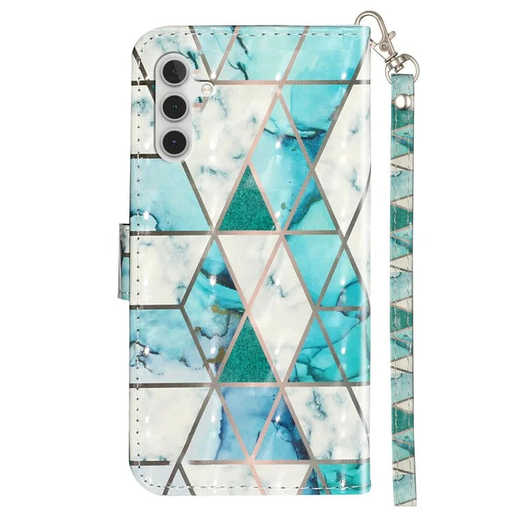 For Samsung Galaxy A05s 4G Leather Case 3D Pattern Printing Wallet Phone Cover