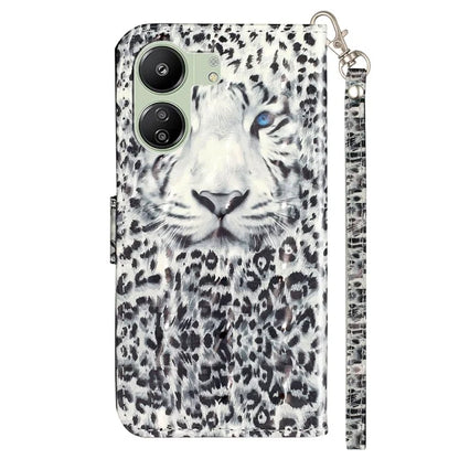 For Xiaomi Redmi 13C 4G / Poco C65 4G Wallet Case PU Leather 3D Pattern Phone Cover