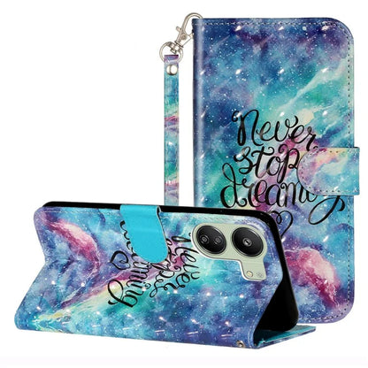 For Xiaomi Redmi 13C 4G / Poco C65 4G Wallet Case PU Leather 3D Pattern Phone Cover