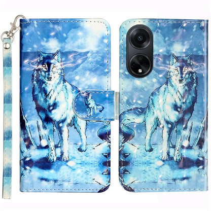 For Oppo A98 5G Wallet Phone Case PU Leather 3D Pattern Stand Cover