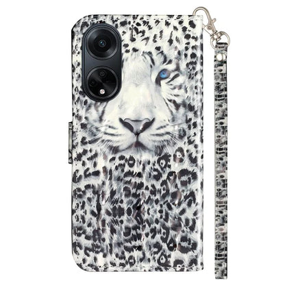 For Oppo A98 5G Wallet Phone Case PU Leather 3D Pattern Stand Cover