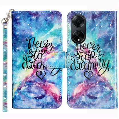 For Oppo A98 5G Wallet Phone Case PU Leather 3D Pattern Stand Cover