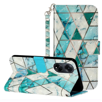 For Oppo A98 5G Wallet Phone Case PU Leather 3D Pattern Stand Cover