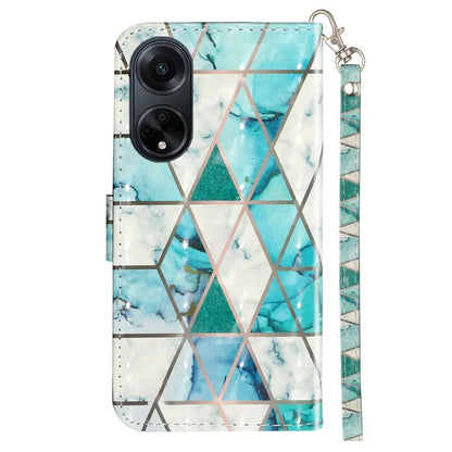 For Oppo A98 5G Wallet Phone Case PU Leather 3D Pattern Stand Cover