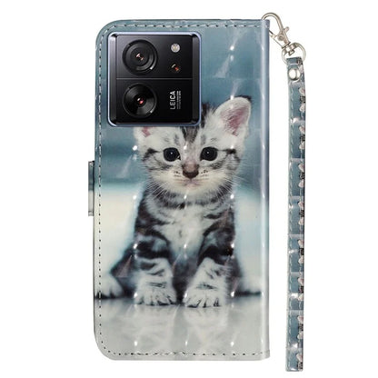 For Xiaomi 13T / 13T Pro / Redmi K60 Ultra Case PU Leather 3D Pattern Folio Phone Cover