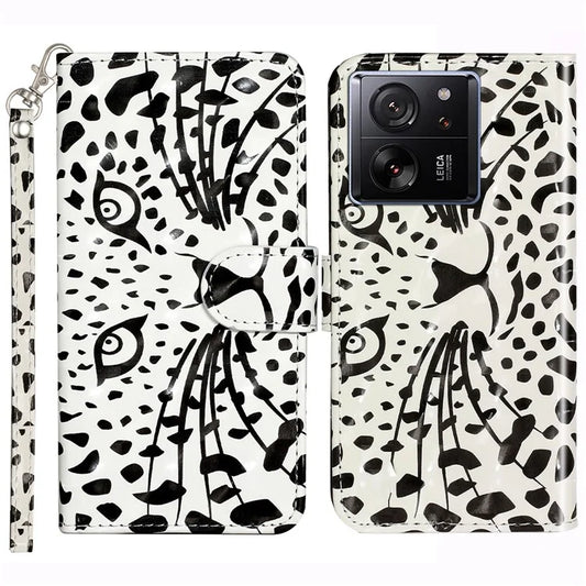 For Xiaomi 13T / 13T Pro / Redmi K60 Ultra Case PU Leather 3D Pattern Folio Phone Cover Head