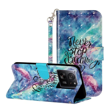 For Xiaomi 13T / 13T Pro / Redmi K60 Ultra Case PU Leather 3D Pattern Folio Phone Cover