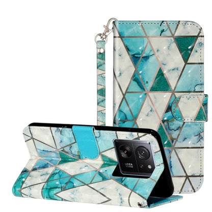 For Xiaomi 13T / 13T Pro / Redmi K60 Ultra Case PU Leather 3D Pattern Folio Phone Cover