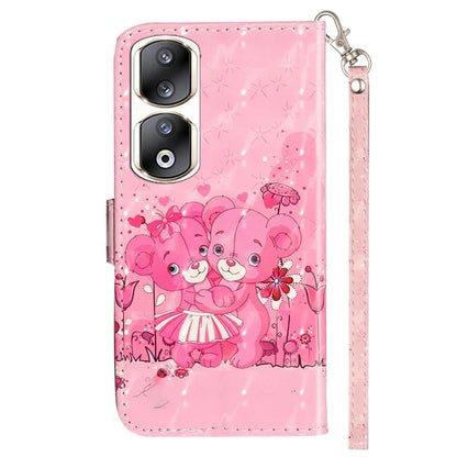 For Honor 90 Pro Leather Flip Phone Case Pattern Wallet Stand Cover