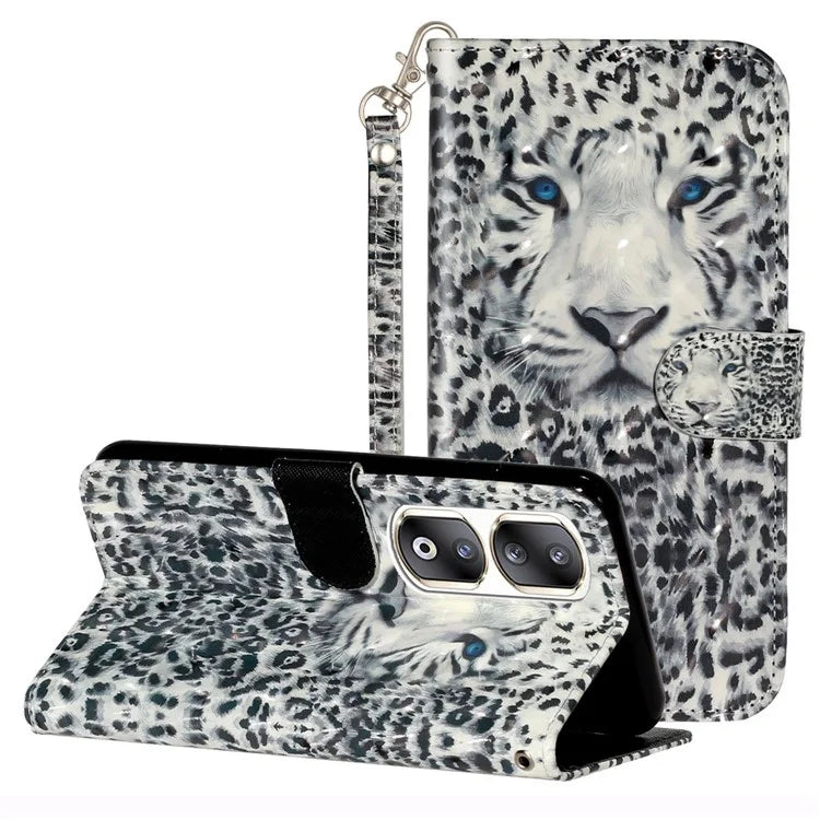 For Honor 90 Pro Leather Flip Phone Case Pattern Wallet Stand Cover