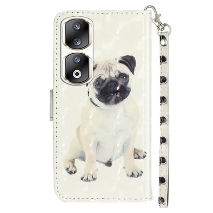 For Honor 90 Pro Leather Flip Phone Case Pattern Wallet Stand Cover