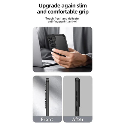 For Samsung Galaxy S24+ Case Drop-resistant PC+TPU Cell Phone Cover