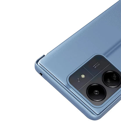 For Xiaomi Redmi 13C 4G / Poco C65 4G Leather Case Stand View Window Phone Cover