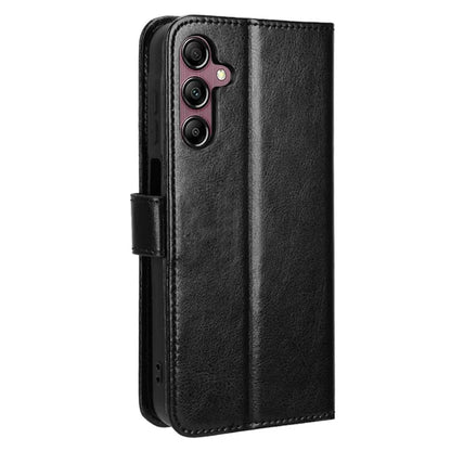 For Samsung Galaxy A15 5G Cell Phone Case Crazy Horse Texture Leather Stand Protective Cover