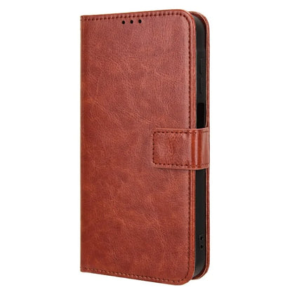 For Samsung Galaxy A15 5G Cell Phone Case Crazy Horse Texture Leather Stand Protective Cover
