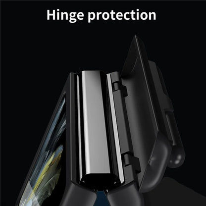 For OnePlus Open / Oppo Find N3 5G Case Leather+PC Phone Cover with Stylus / Tempered Glass Film