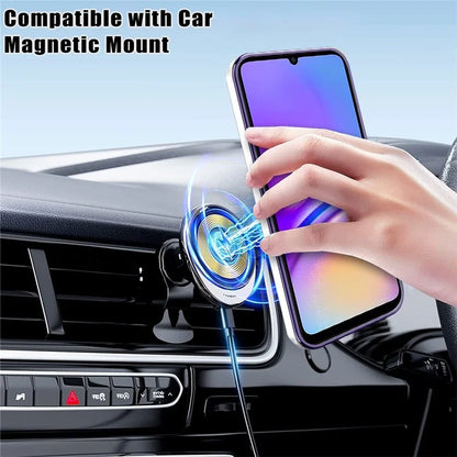 For Samsung Galaxy A05 4G Case Magnetic PC+TPU Phone Cover with Ring Kickstand