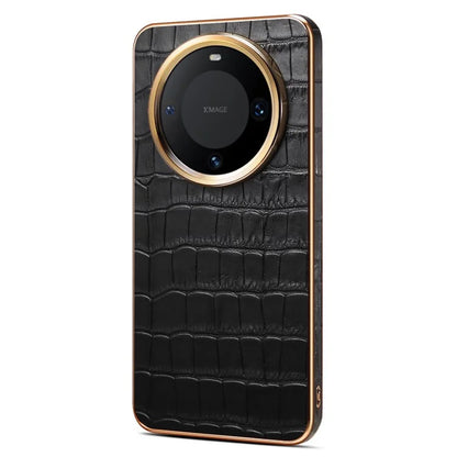 For Huawei Mate 60 Pro / 60 Pro+ Case Electroplating Crocodile Texture Shockproof Phone Cover