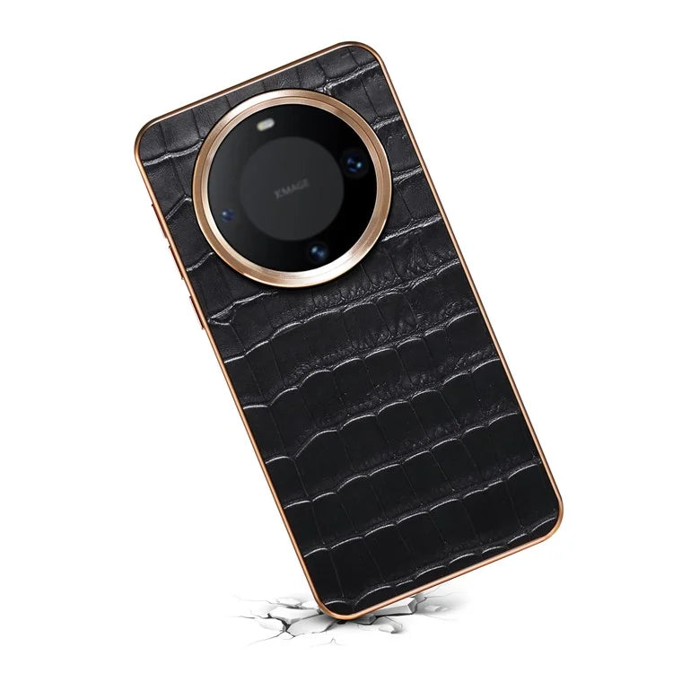 For Huawei Mate 60 Pro / 60 Pro+ Case Electroplating Crocodile Texture Shockproof Phone Cover