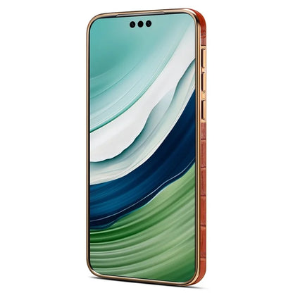 For Huawei Mate 60 Pro / 60 Pro+ Case Electroplating Crocodile Texture Shockproof Phone Cover