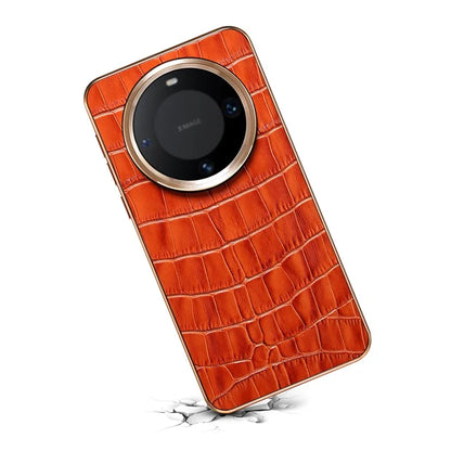 For Huawei Mate 60 Pro / 60 Pro+ Case Electroplating Crocodile Texture Shockproof Phone Cover