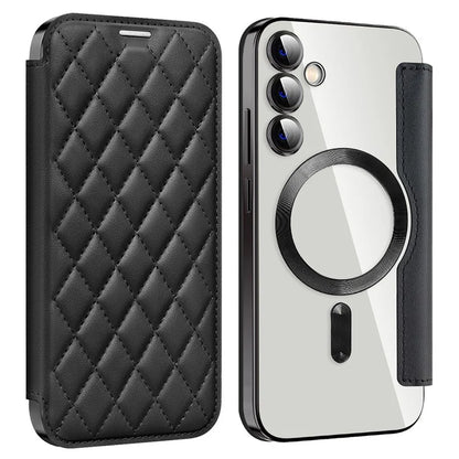For Samsung Galaxy S23 FE Case Compatible with MagSafe Card Holder Stand Cover