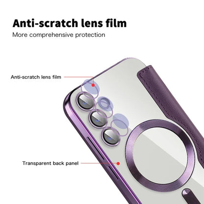 For Samsung Galaxy S23 FE Case Compatible with MagSafe Card Holder Stand Cover