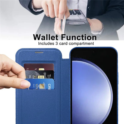 For Samsung Galaxy S23 FE Case Compatible with MagSafe Card Holder Stand Cover