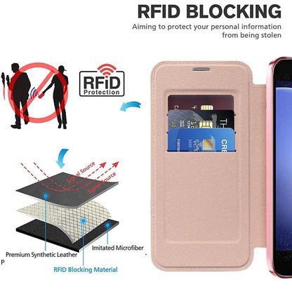 For Samsung Galaxy S23 FE Case Compatible with MagSafe Card Holder Stand Cover