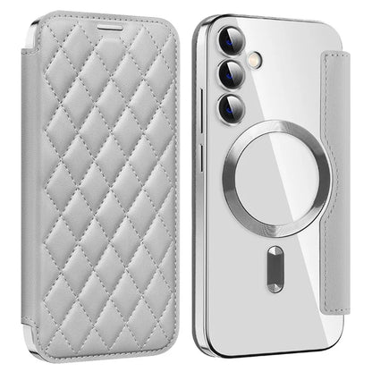 For Samsung Galaxy S23 FE Case Compatible with MagSafe Card Holder Stand Cover