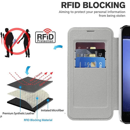 For Samsung Galaxy S23 FE Case Compatible with MagSafe Card Holder Stand Cover
