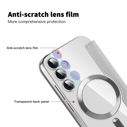 For Samsung Galaxy S23 FE Case Compatible with MagSafe Card Holder Stand Cover