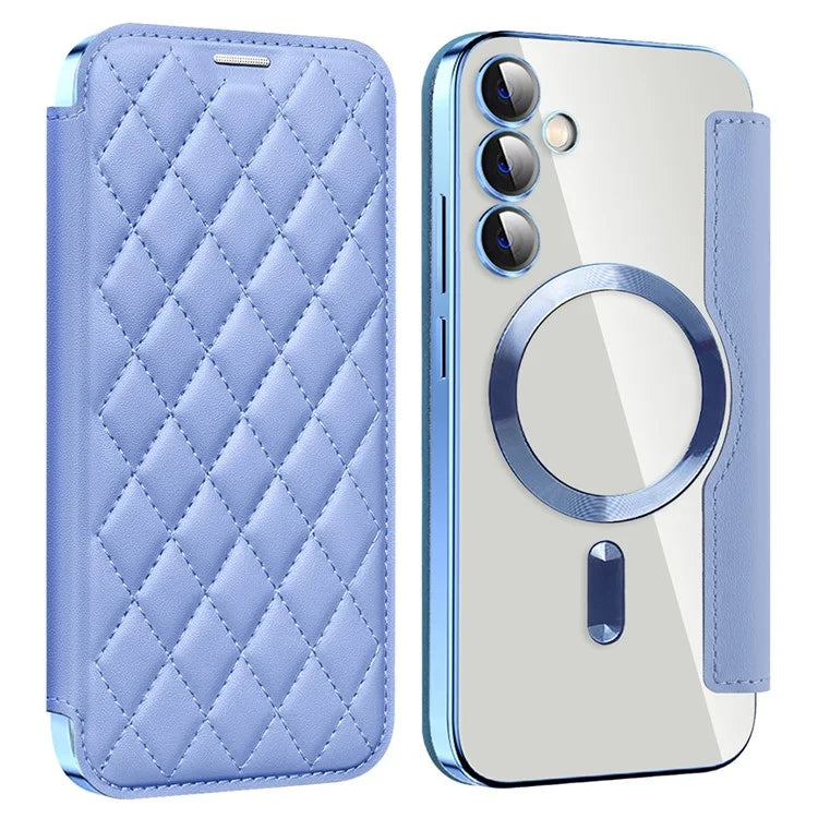 For Samsung Galaxy S23 FE Case Compatible with MagSafe Card Holder Stand Cover