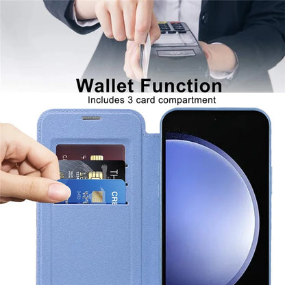 For Samsung Galaxy S23 FE Case Compatible with MagSafe Card Holder Stand Cover