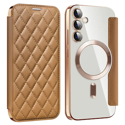 For Samsung Galaxy S23 FE Case Compatible with MagSafe Card Holder Stand Cover
