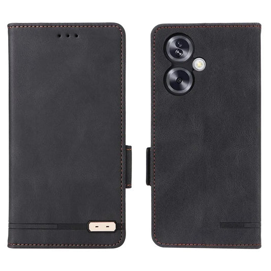 For Oppo A79 5G / A2 5G Case Hardware Decor PU Leather Wallet Phone Shell