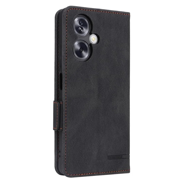 For Oppo A79 5G / A2 5G Case Hardware Decor PU Leather Wallet Phone Shell