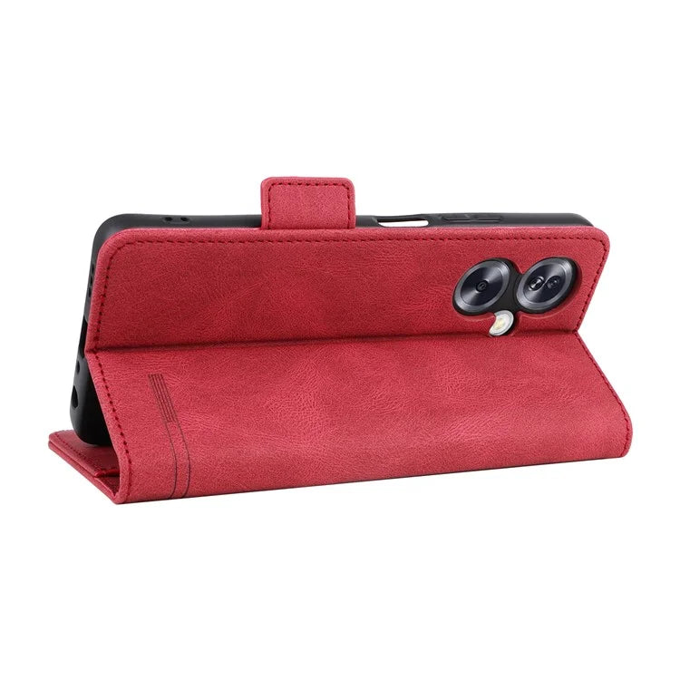 For Oppo A79 5G / A2 5G Case Hardware Decor PU Leather Wallet Phone Shell