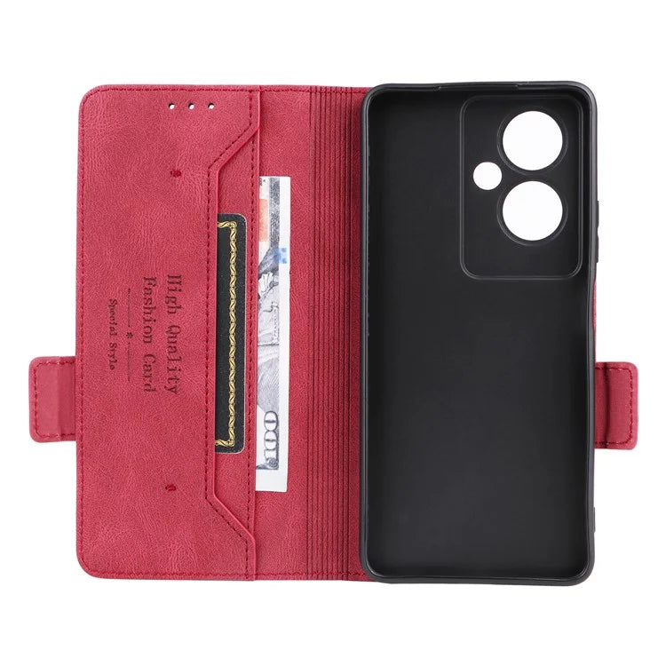 For Oppo A79 5G / A2 5G Case Hardware Decor PU Leather Wallet Phone Shell