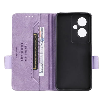For Oppo A79 5G / A2 5G Case Hardware Decor PU Leather Wallet Phone Shell