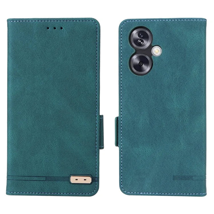 For Oppo A79 5G / A2 5G Case Hardware Decor PU Leather Wallet Phone Shell