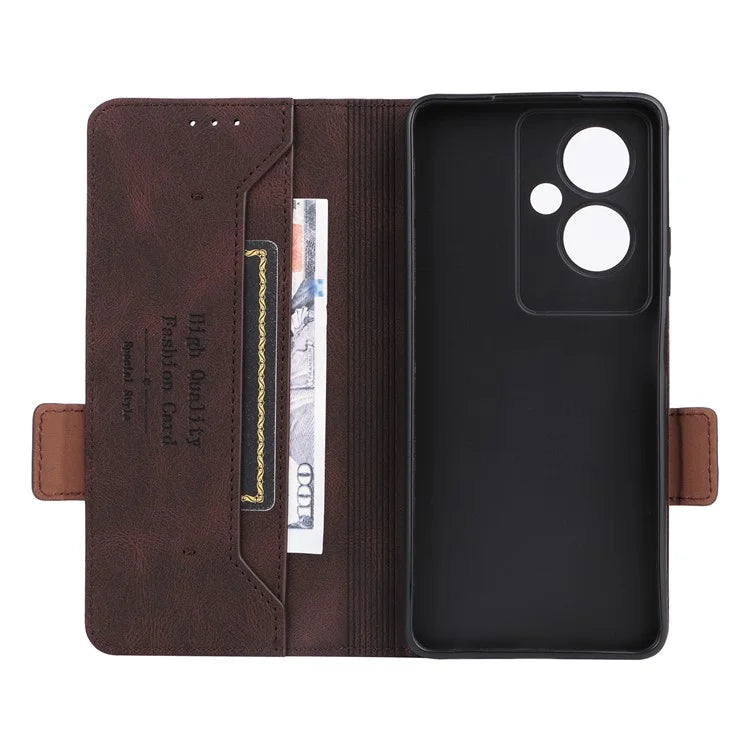 For Oppo A79 5G / A2 5G Case Hardware Decor PU Leather Wallet Phone Shell
