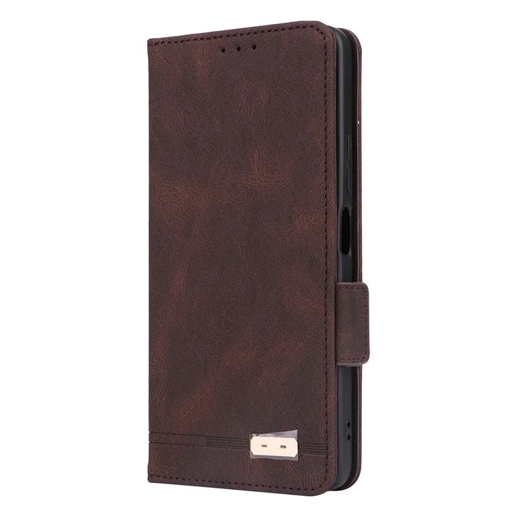 For Oppo A79 5G / A2 5G Case Hardware Decor PU Leather Wallet Phone Shell