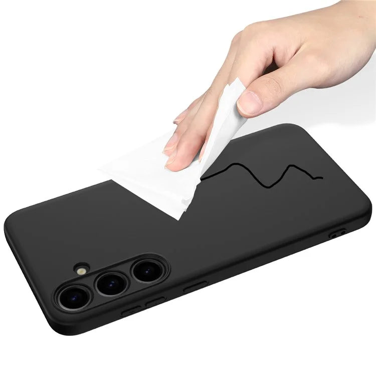 For Samsung Galaxy S24 Case Slim-Fit Soft Liner Liquid Silicone Phone Shell