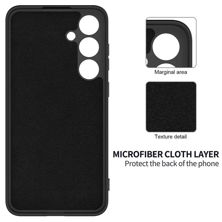 For Samsung Galaxy S24 Case Slim-Fit Soft Liner Liquid Silicone Phone Shell